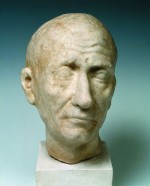 Gowa portretowa starego mczyzny, Rzym, 50-30 p.n.e., marmur